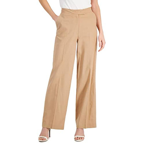Anne Klein Womens Wide-Leg Trousers